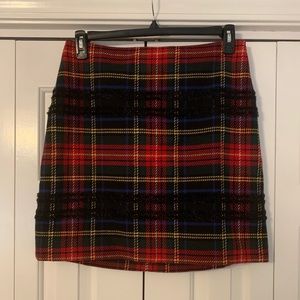 Beautiful Plaid J. Crew mini skirt